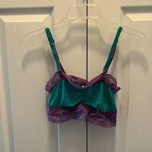 NWOT. Honeydew bralette. Teal and purple